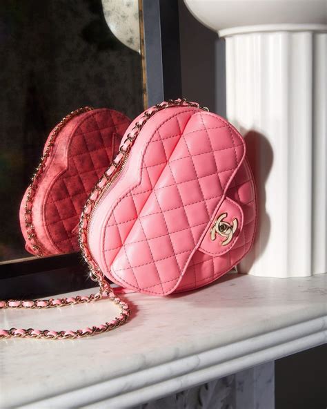 chanel heart shaped bag.